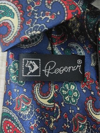 Corbata Regenm Azul y Multicolor