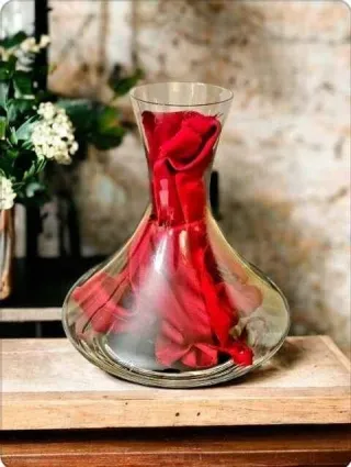 Caraffa in vetro h.21,5cm