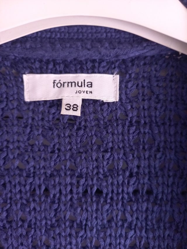 Chaqueta de punto azul Formula Talla M