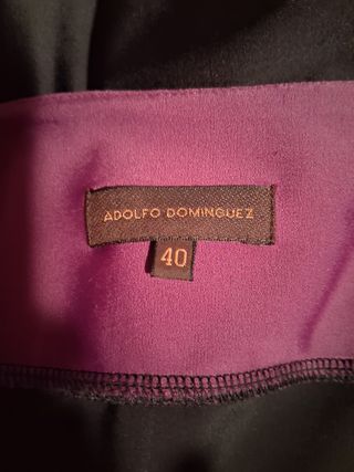 Vestido de fiesta midi negro y lila