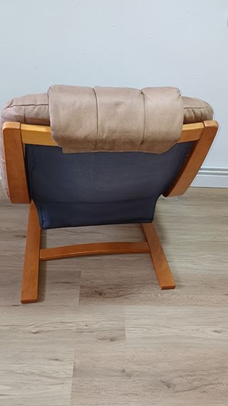 Sillón relax 1 plaza beige