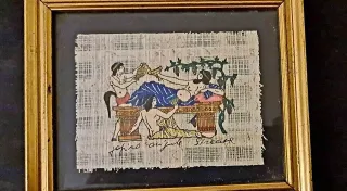 Quadro papiro originale Siracusa