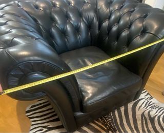 Sillón Chester Piel Negro