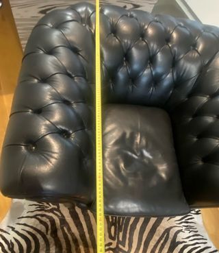 Sillón Chester Piel Negro