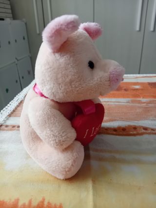 Peluches maialino Tobia's giochi anni 2000