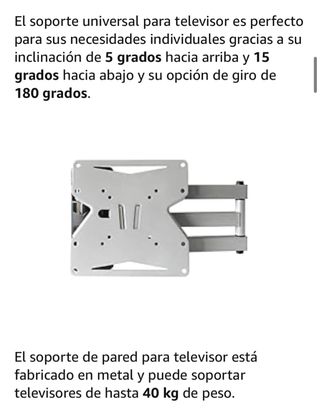 Soporte TV Pared Universal 60cm