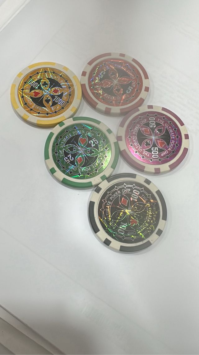 Maletín de póker de 1000 fichas  