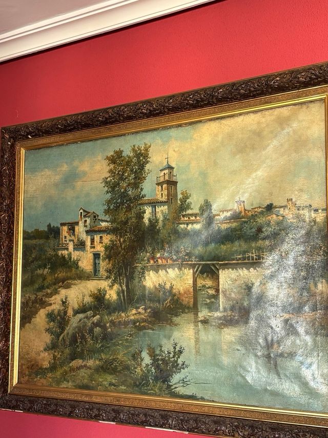 Cuadros pintados a mano con marco