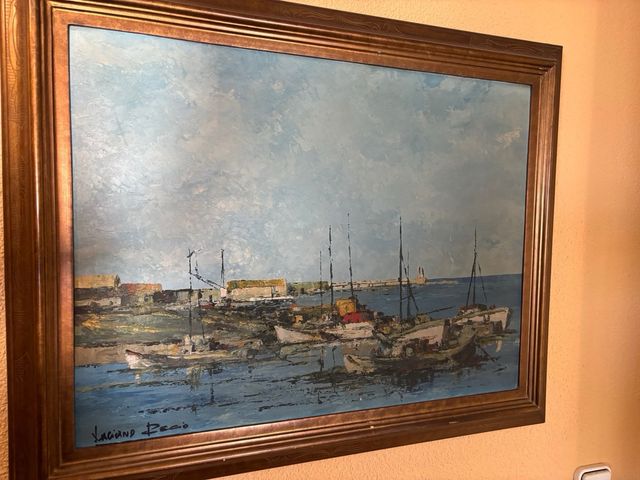 Cuadros pintados a mano con marco