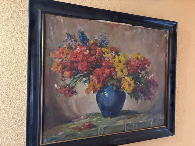 Cuadros pintados a mano con marco