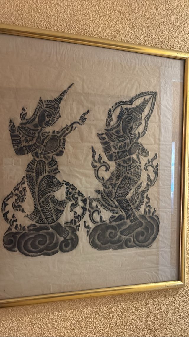 Cuadros pintados a mano con marco