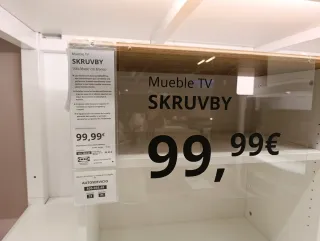 Mueble TV Ikea SKRuvby Blanco