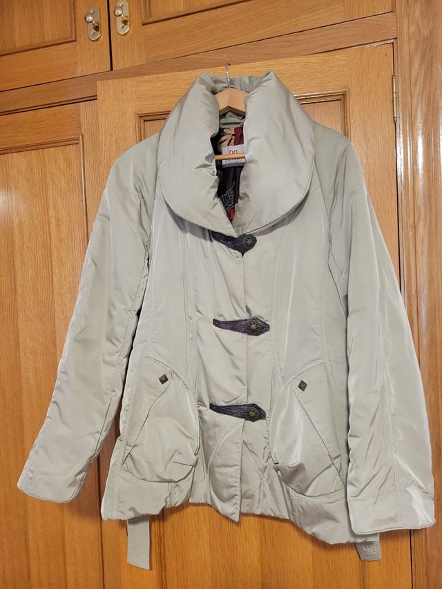 Parka/chaquetón abrigo mujer verde oliva claro