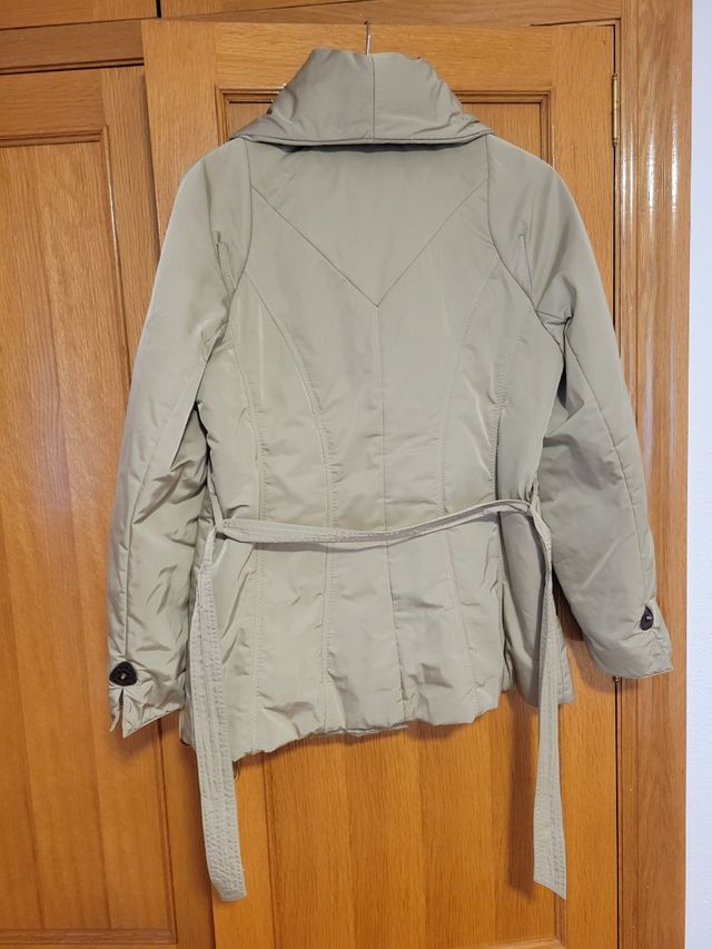 Parka/chaquetón abrigo mujer verde oliva claro