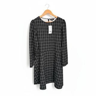 Abito OVS a quadri nero/bianco taglia XL