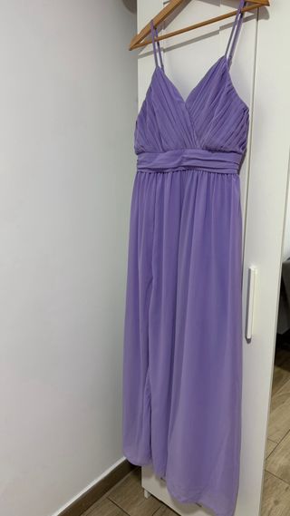 Vestido fiesta lila talla L