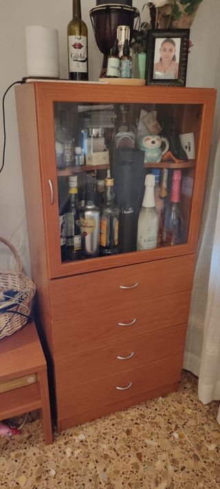 Mueble Comedor botellero, vitrina