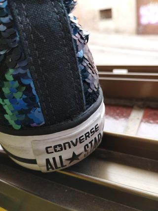 Zapatillas Converse All Star Lentejuelas Talla 37