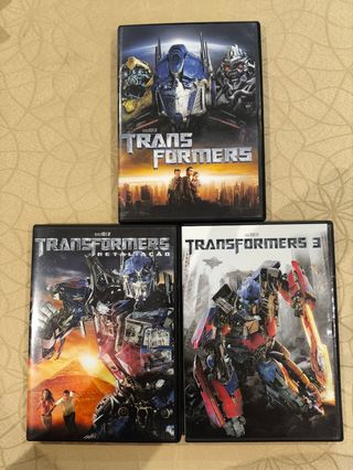 3 DVDs Transformers (com selo Igac)