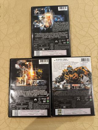 3 DVDs Transformers (com selo Igac)