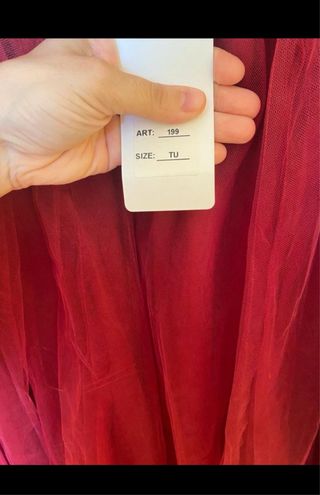 Falda Tul Granate Talla Única