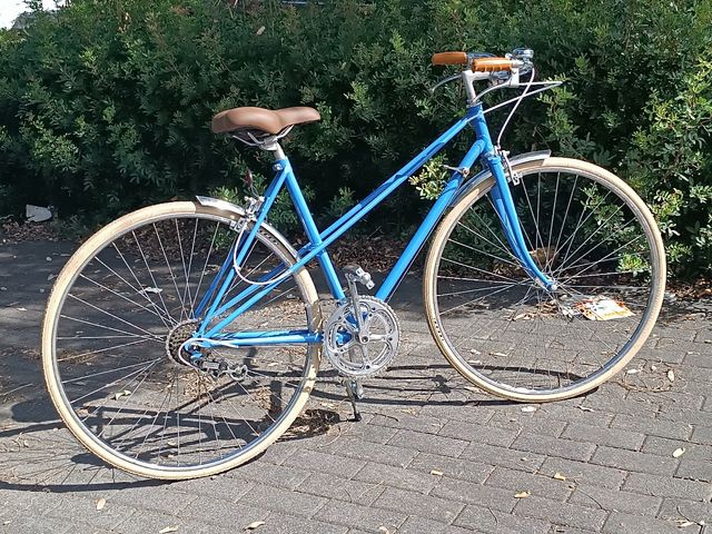 Bicicleta Paseo Clásica Azul
