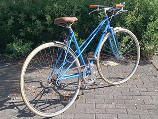 Bicicleta Paseo Clásica Azul