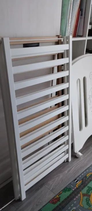 Cuna Micuna blanca con osito