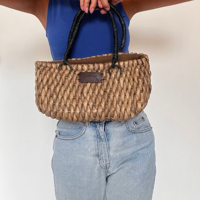 Borsa Gattinoni paglia mini made in Italy