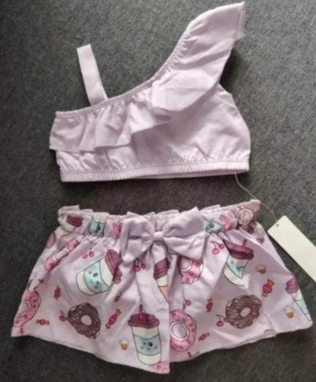 Conjunto Niña Shein Lila Estampado