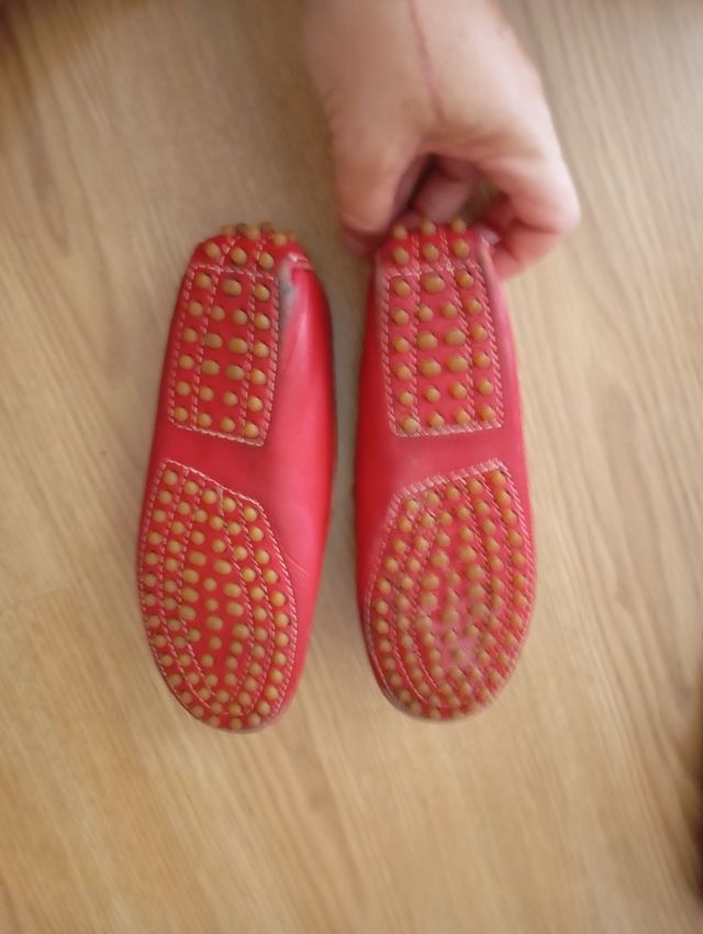 Mocasines Piel Rojo Atlanta Talla 31