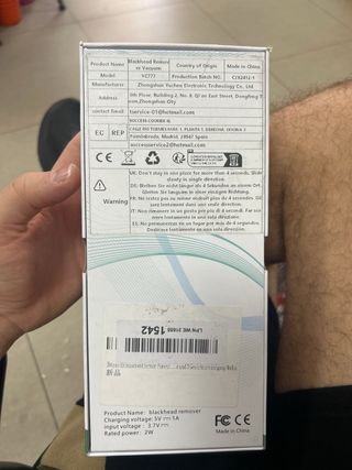 Aspirador facial eléctrico recargable