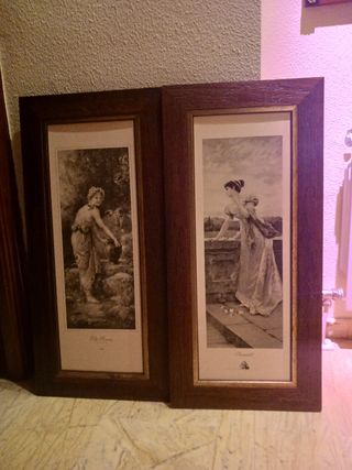 Pareja de cuadros decorativos