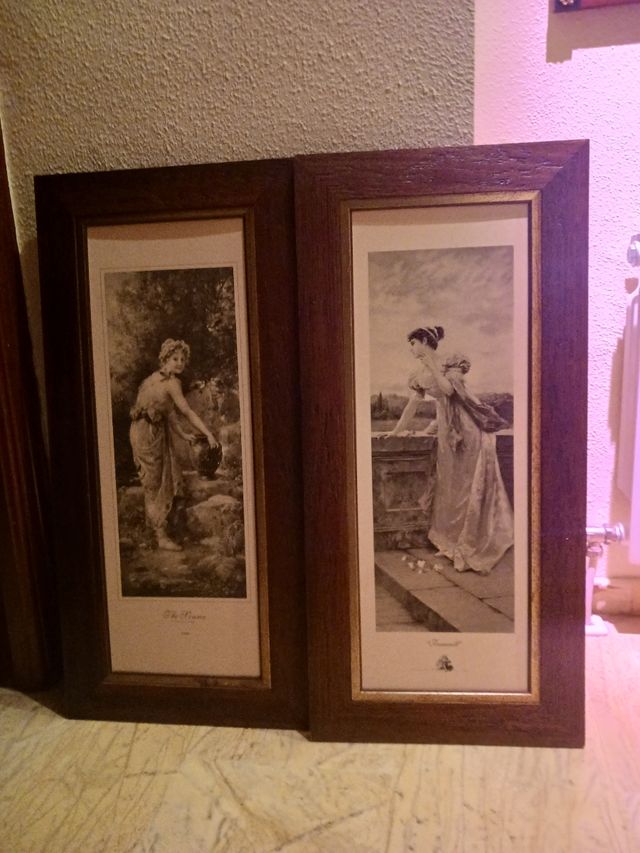 Pareja de cuadros decorativos