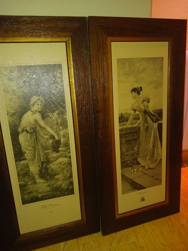 Pareja de cuadros decorativos