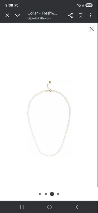 Collar perlas agua dulce