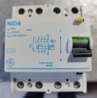 Componentes cuadro electricidad