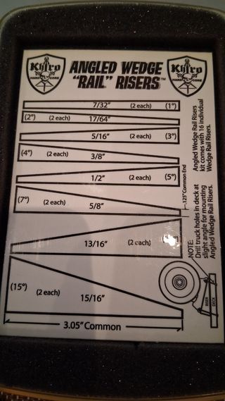 Pack 16 alzas skate "Khiro" Angled Wedge