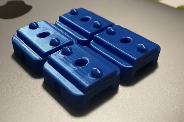 4 Perni Supporto Tavolo Calligaris Blu