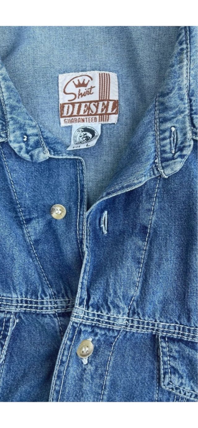 Camisa ganga Diesel azul