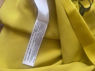 Blusa satén Massimo Dutti amarilla talla S
