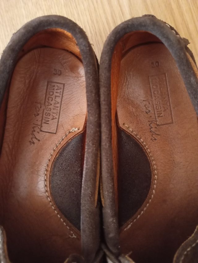 Mocasines Atlanta piel marrón T.30
