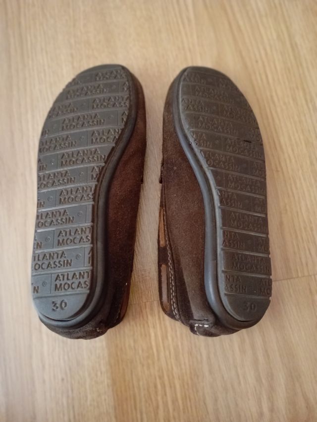Mocasines Atlanta piel marrón T.30