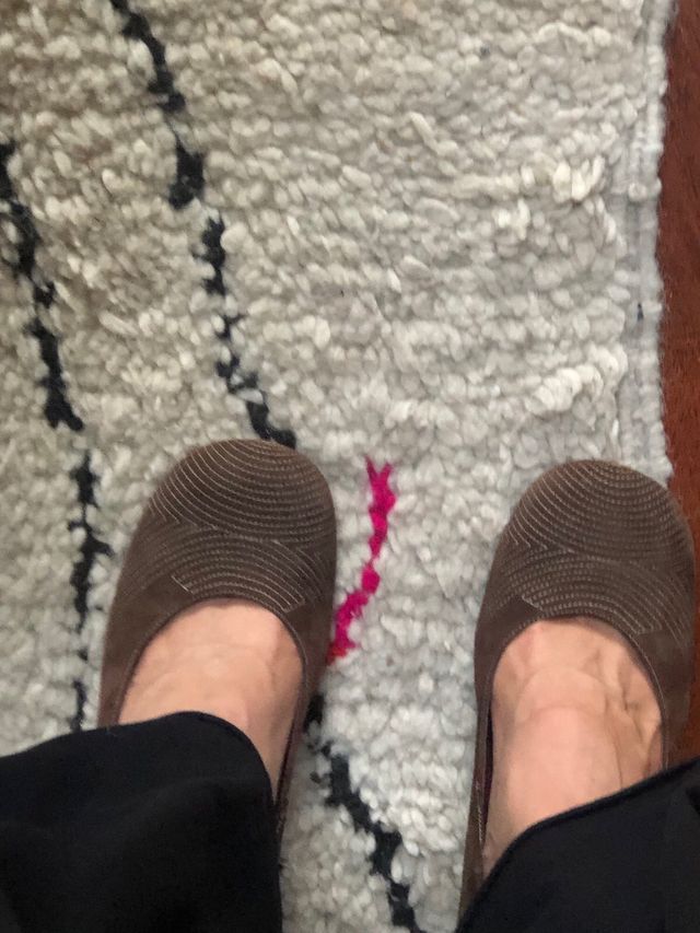 Décolleté scamosciate marroni