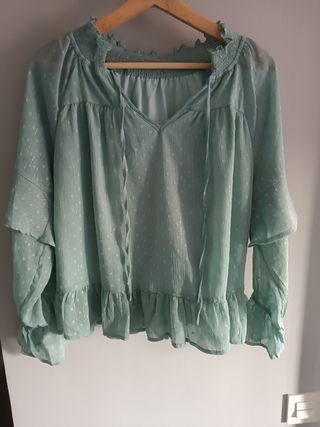 Blusa verde agua M