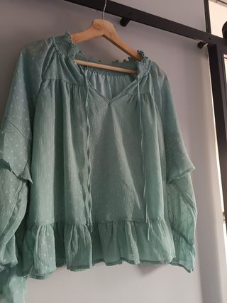 Blusa verde agua M