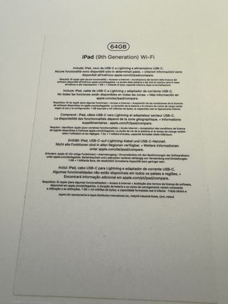 iPad 9ª Gen 64GB Plata