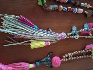 Collares artesanales conchas y abalorios