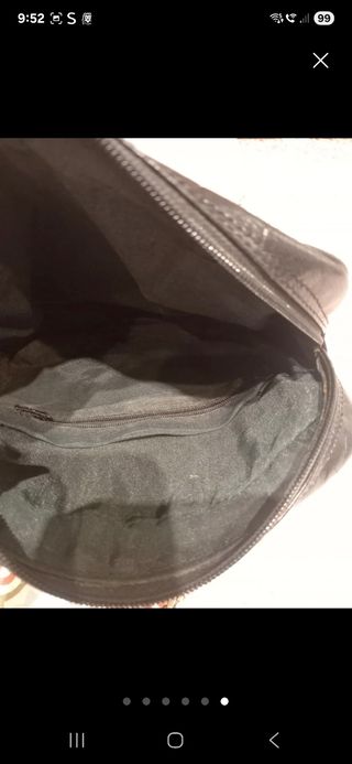 Bolso piel negro tipo Chanel