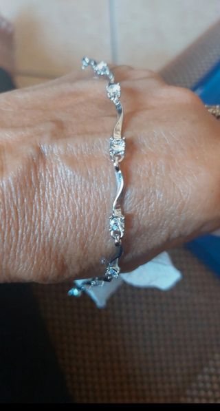 Pulsera Plata Ley Circonitas